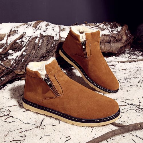 Boots - chaussures en ronde pour hiver - semelle caoutchouc - Ref 953282