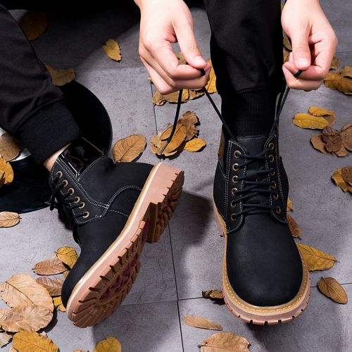Boots - chaussures en Microfiber ronde pour hiver - Angleterre - semelle TPR - Ref 953309