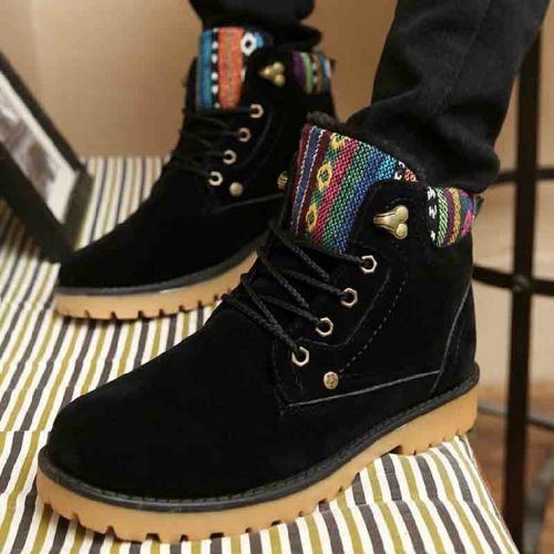 Boots - chaussures en ronde pour hiver - national Wind - semelle caoutchouc - Ref 953324