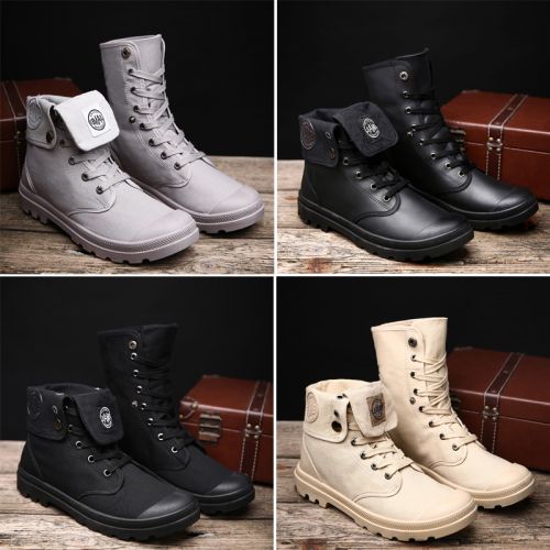 Boots - chaussures en toile ronde pour hiver - loisir - semelle caoutchouc - Ref 953355