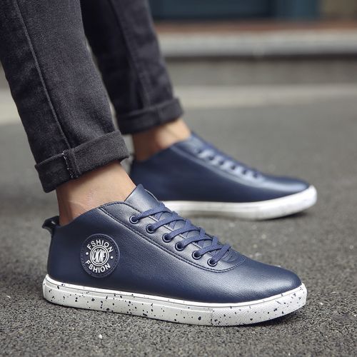 Boots - chaussures en Microfiber ronde pour printemps - tendance des jeunes - semelle caoutchouc - Ref 953363