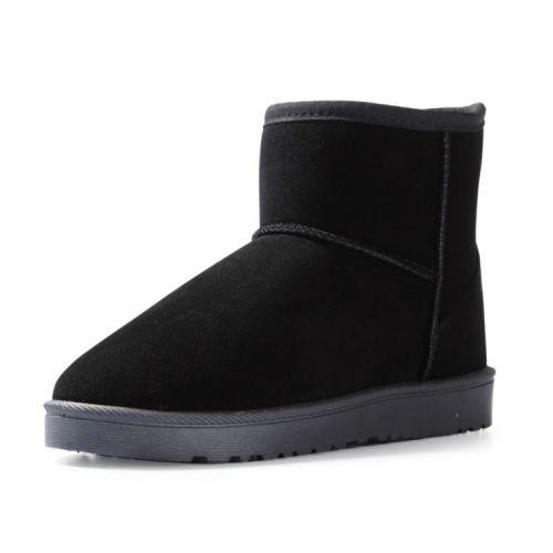 Boots - chaussures en Nubuck pour hiver - tendance des jeunes - semelle caoutchouc - Ref 953393