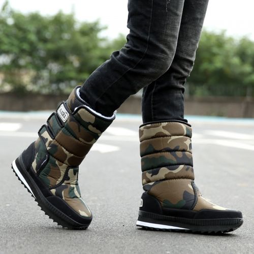 Boots - chaussures en PU ronde pour hiver - Europe - semelle caoutchouc - Ref 953429