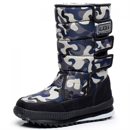 Boots - chaussures en satin ronde pour hiver - simple - semelle fond composite - Ref 953460