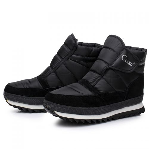 Boots - chaussures en PU ronde pour hiver - loisir - semelle caoutchouc mousse EVA - Ref 953491