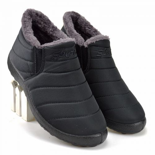 Boots - chaussures en coton ronde pour hiver - loisir - semelle polyuréthane - Ref 953503