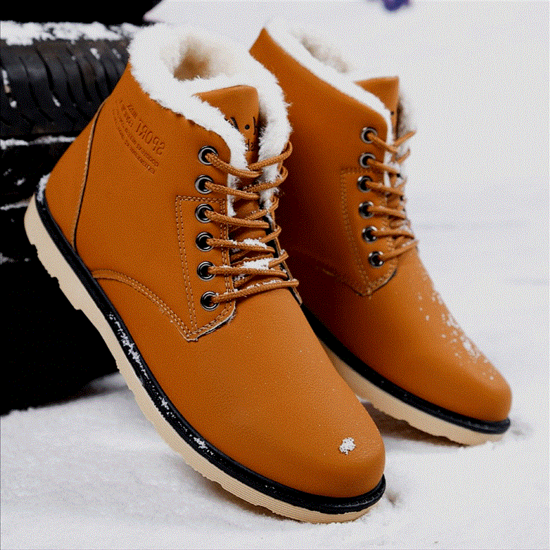 Boots - chaussures en PU ronde pour hiver - loisir - Ref 953508
