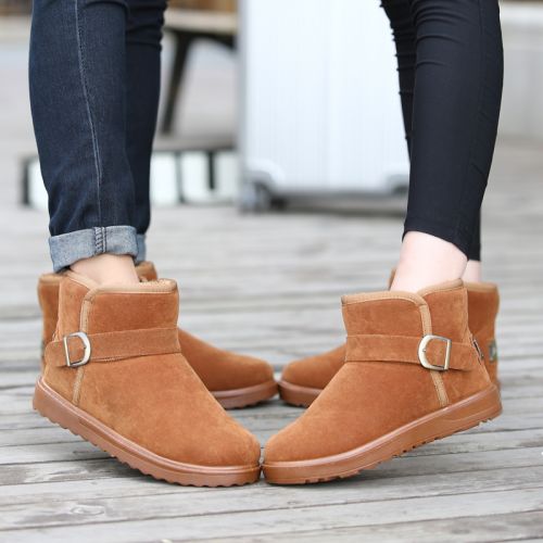 Boots - chaussures en PU ronde pour hiver - tendance des jeunes - semelle caoutchouc - Ref 953533