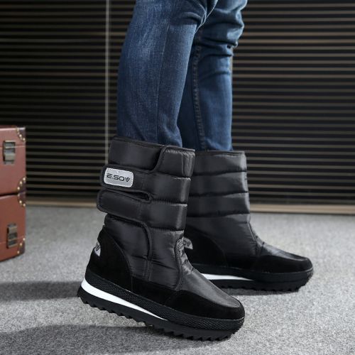 Boots - chaussures en satin ronde pour hiver - semelle fond composite - Ref 953586