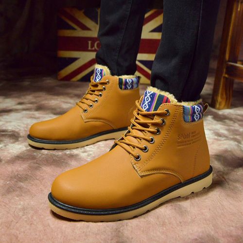 Boots - chaussures en PU ronde pour hiver - loisir - Ref 953598