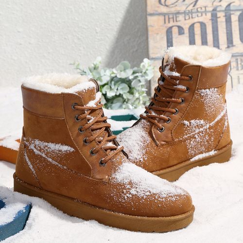 Boots - chaussures en plancher de cuir, En plus de de vache, - Ref 953612