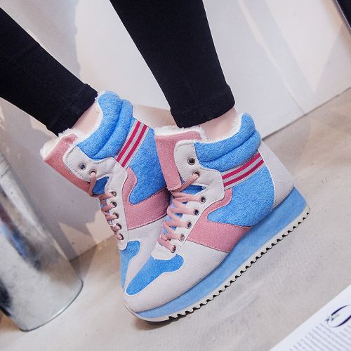 Boots - chaussures en ronde pour hiver - semelle caoutchouc - Ref 953714