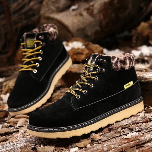 Boots - chaussures en ronde pour hiver - Angleterre - semelle caoutchouc - Ref 953752