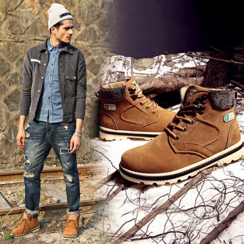 Boots - chaussures en ronde pour hiver - semelle TPR - Ref 953792