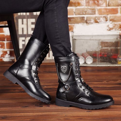 Boots - chaussures en PU BOERFAN ronde pour hiver - loisir - semelle plastique - Ref 953855