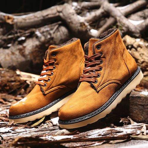 Boots - chaussures en ronde pour hiver - semelle caoutchouc - Ref 953859