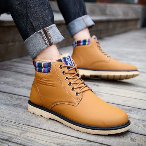 Boots - chaussures en PU ronde pour hiver - loisir - semelle caoutchouc - Ref 953891