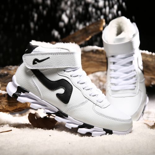 Boots - chaussures en PU ronde pour hiver - Angleterre - semelle caoutchouc - Ref 953963