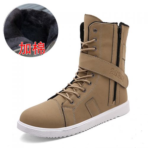 Boots - chaussures en Microfiber pointu pour hiver - tendance des jeunes - semelle caoutchouc - Ref 953971