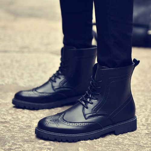 Boots - chaussures en PU KADEMIR ronde pour hiver - tendance des jeunes - semelle PVC - Ref 954027