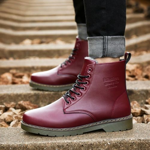 Boots - chaussures en PU ronde pour hiver - loisir - semelle caoutchouc - Ref 954029