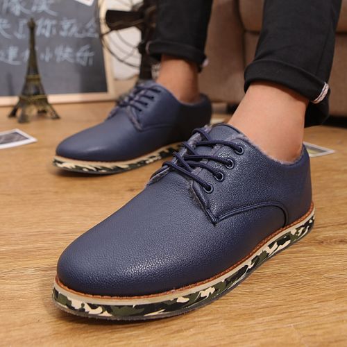 Boots - chaussures en PU ronde pour hiver - tendance des jeunes - semelle caoutchouc - Ref 954045