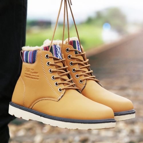 Boots - chaussures en PU ronde pour hiver - national Wind - semelle caoutchouc - Ref 954095