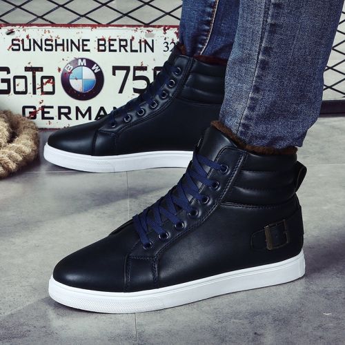 Boots - chaussures en Manteau de peinture ronde pour hiver - loisir - semelle caoutchouc - Ref 954110