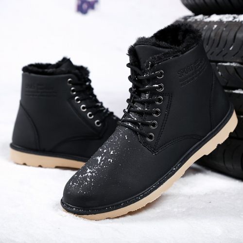 Boots - chaussures en PU ronde pour hiver - loisir - Ref 954111