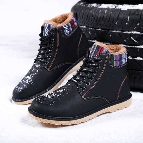 Boots - chaussures en PU ronde pour hiver - loisir - Ref 954116