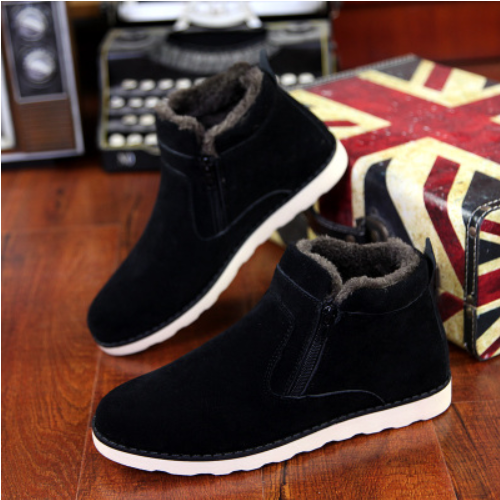 Boots - chaussures en ronde pour hiver - tendance des jeunes - semelle caoutchouc - Ref 954135