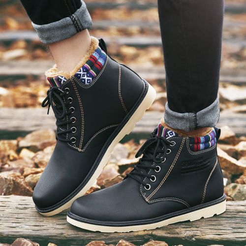 Boots - chaussures en PU ronde pour hiver - national Wind - semelle caoutchouc - Ref 954142