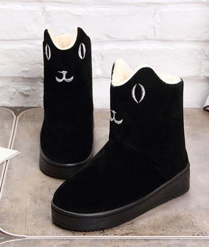 Boots - chaussures en ronde pour hiver - tendance des jeunes - semelle plastique - Ref 954174