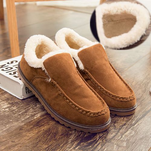 Boots - chaussures en Nubuck ronde pour hiver - tendance des jeunes - semelle caoutchouc - Ref 954180