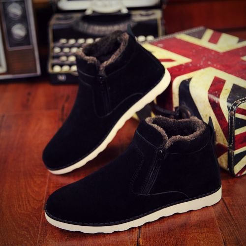 Boots - chaussures en ronde pour hiver - tendance des jeunes - semelle caoutchouc - Ref 954205