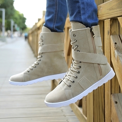 Boots - chaussures en ronde pour printemps - loisir - semelle caoutchouc - Ref 954216