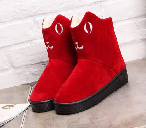 Boots - chaussures en ronde pour hiver - tendance des jeunes - semelle plastique - Ref 954218