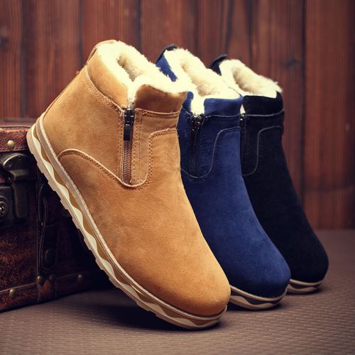 Boots - chaussures en LOUVIP ronde pour hiver - tendance des jeunes - semelle caoutchouc - Ref 954235