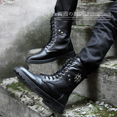 Boots - chaussures en PU ronde pour hiver - loisir - semelle caoutchouc - Ref 954243