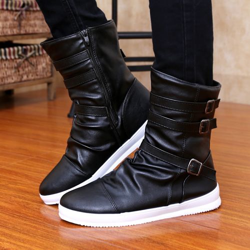Boots - chaussures en PU - semelle plastique - Ref 954244