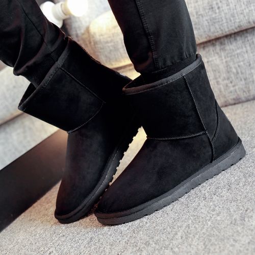 Boots - chaussures en ronde pour hiver - simple - semelle caoutchouc - Ref 954254