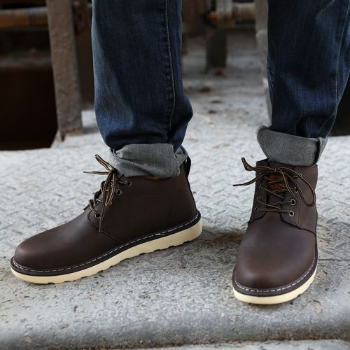 Boots - chaussures en PU ronde pour hiver - semelle PU - Ref 954257