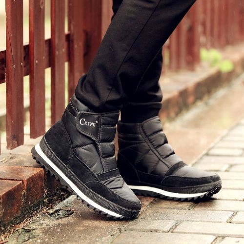 Boots - chaussures en PU ronde pour hiver - loisir - semelle fond composite - Ref 954264