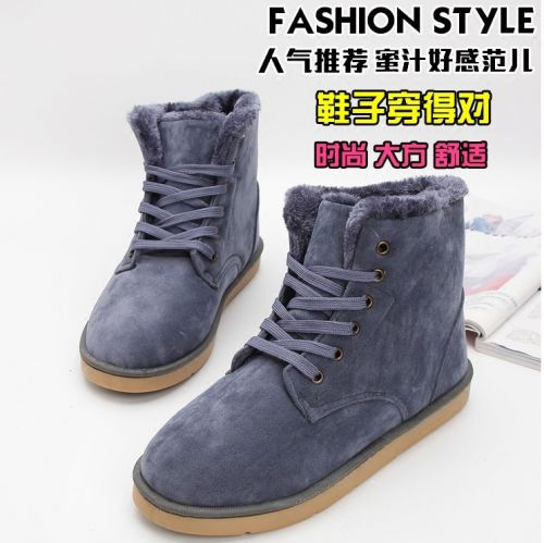 Boots - chaussures en Nubuck ronde pour hiver - Angleterre - semelle TPR - Ref 954506