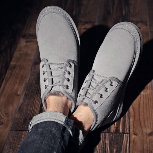 Boots - chaussures en cuir ronde pour hiver - loisir - semelle TPR - Ref 954511