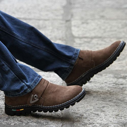 Boots - chaussures en DEALYORK ronde pour hiver - loisir - semelle caoutchouc - Ref 954523