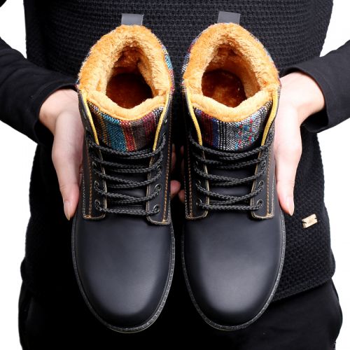 Boots - chaussures en Microfiber ronde pour hiver - loisir - Ref 954548