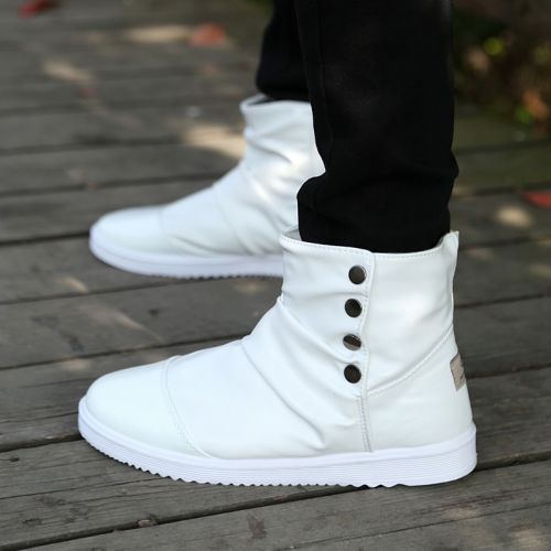 Boots - chaussures en Manteau de peinture ronde pour hiver - semelle caoutchouc - Ref 954599