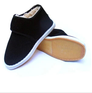 Boots - chaussures en velours côtelé ronde - Ref 954624