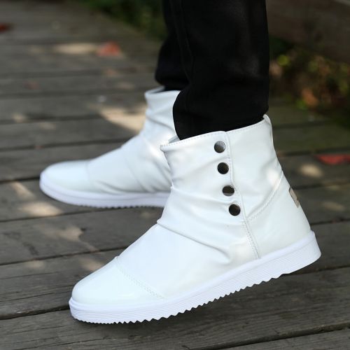 Boots - chaussures en Manteau de peinture ronde pour hiver - semelle caoutchouc - Ref 954639